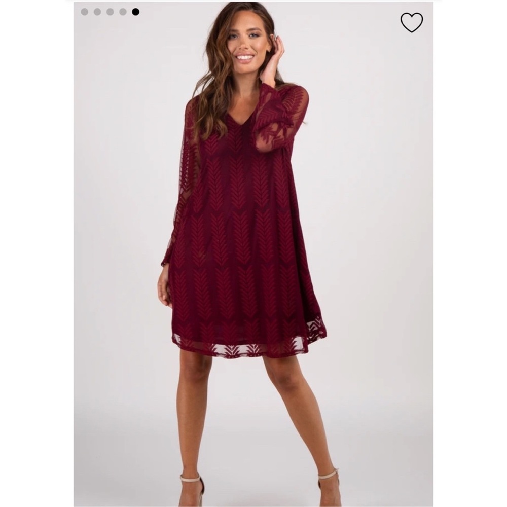 NWT Lace Overlay Maternity Dress
